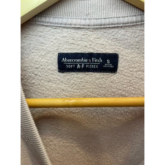 Abercrombie & Fitch Pale Pink Slouchy Oversized Long Sweater Sweatshirt Small - Picture 2 of 12